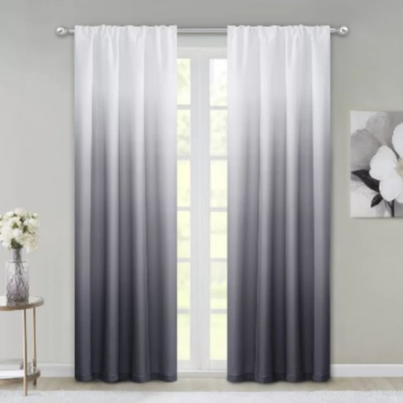 Threshold Gray Ombre 4 Curtain Panels 52"W X 84" L - Picture 5 of 5